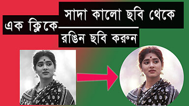 এক ক্লিকে সাদা কালো ছবি থেকে রঙিন ছবি