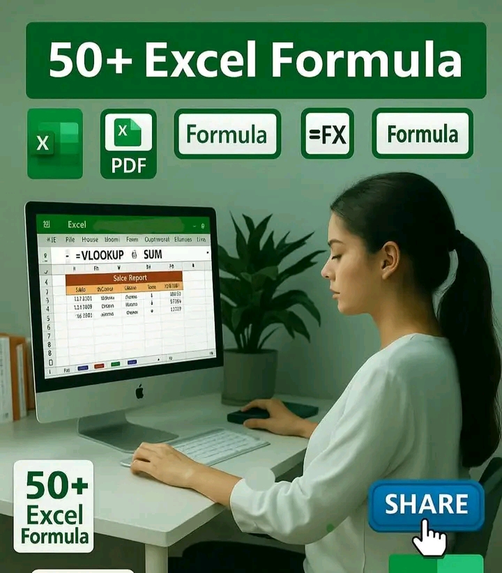 Excel-এর ৫০টি প্রয়োজনীয় ফর্মুলা